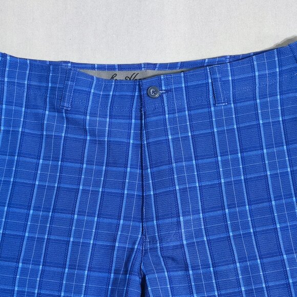 Ben Hogan golf shorts men's size 34 blue colour chequered pattern - Picture 2 of 10